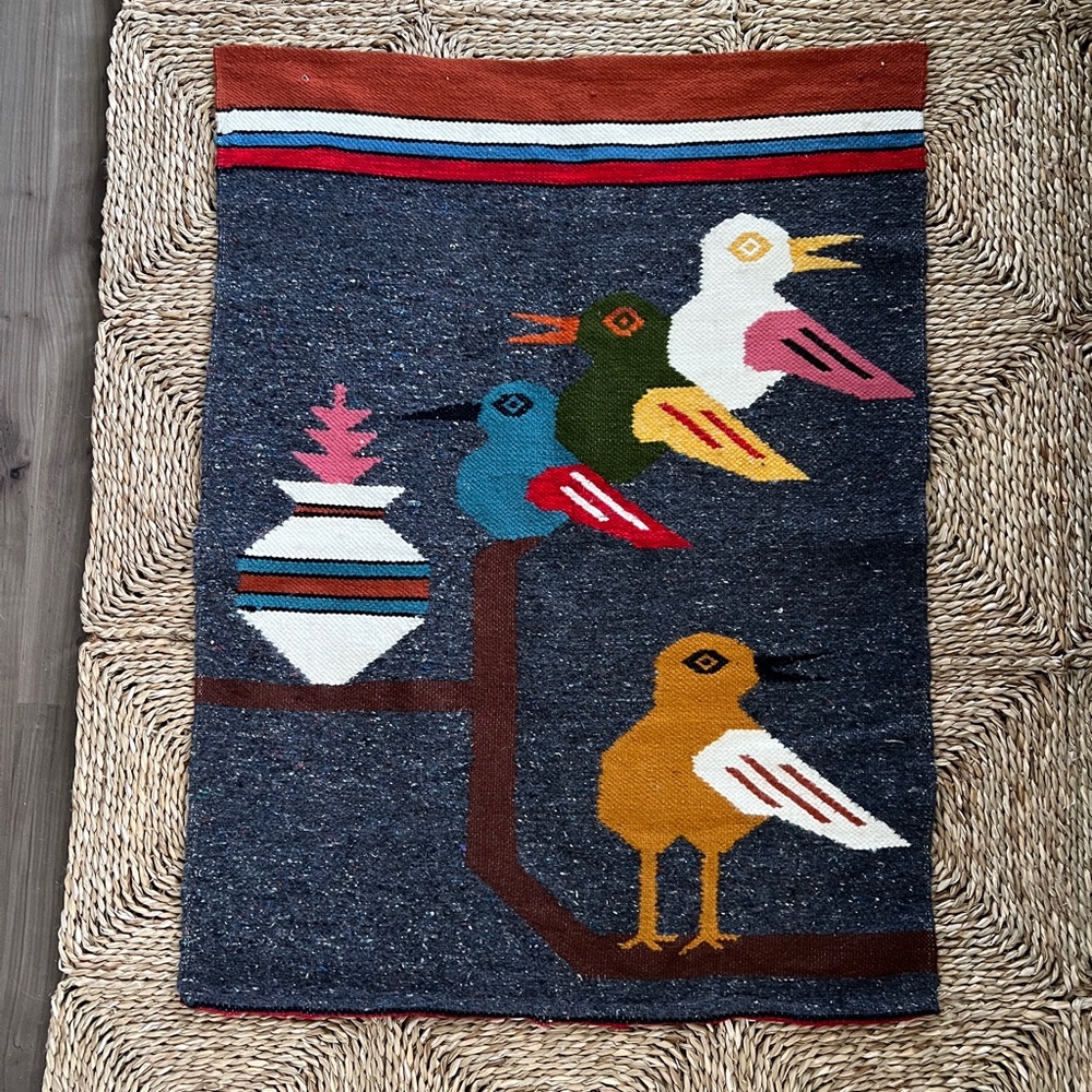 Colorful Bird Tapestry Wall Decor